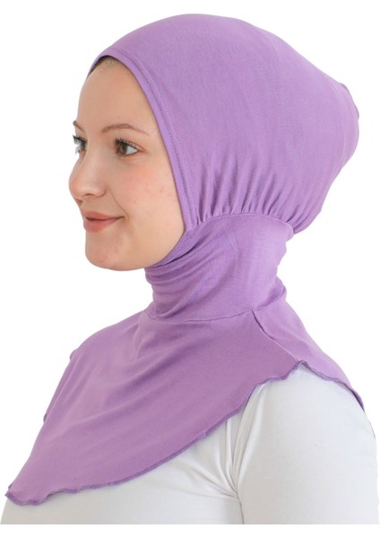 Kadın Boyunluklu Hijab Tesettür Pratik Spor Bone - Lila fiyatları