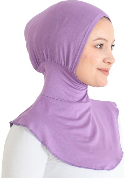 Kadın Boyunluklu Hijab Tesettür Pratik Spor Bone - Lila modelleri