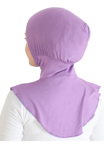 Kadın Boyunluklu Hijab Tesettür Pratik Spor Bone - Lila indirimleri