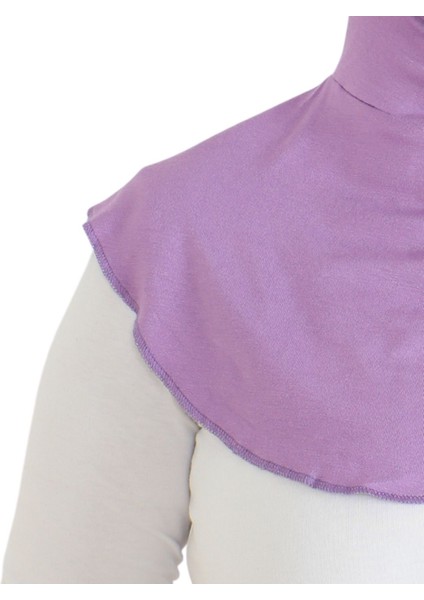 Kadın Boyunluklu Hijab Tesettür Pratik Spor Bone - Lila