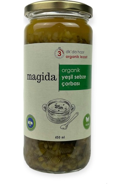 Organik Yeşil Sebze Çorbası