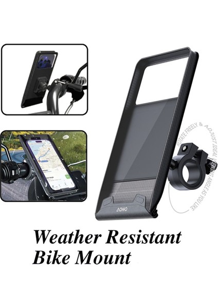 Evrensel Hava Koşullarına Dayanıklı Su Geçirmez Telefon Tutucu Bisiklet Bisiklet Tutacak