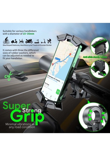 Evrensel Hava Koşullarına Dayanıklı Su Geçirmez Telefon Tutucu Bisiklet Bisiklet Tutacak modelleri