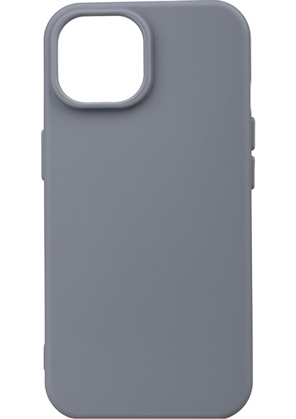 iPhone Uyumlu 15 Kılıf Zore Biye Silikon-Gri