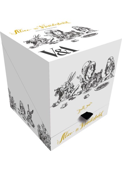 x V&a Alice In Wonderland 250ML Porselen Tek Kişilik Çay Demleme Seti