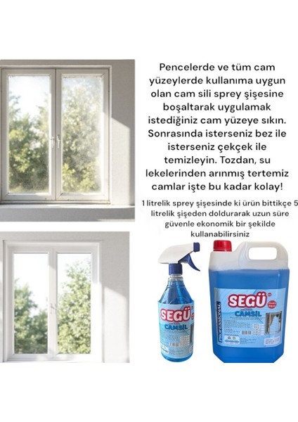 Parfümlü Camsil/ Oto Cam Suyu 5 Litre+ 1 Litre Sprey fiyatları