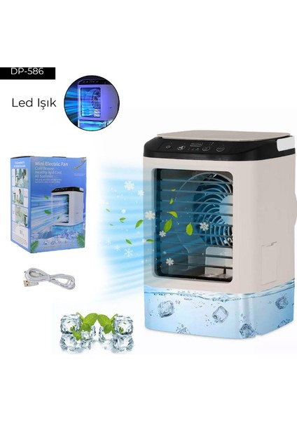Sprey Soğuk Fan Ev Mini USB Masaüstü Küçük Klima Fanı Islak Su