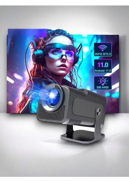 🎮 Projeksiyon Gamebox | Ultra Hd Projeksiyon + 2 Kablosuz Oyun Kolu + Dahili Oyunlar