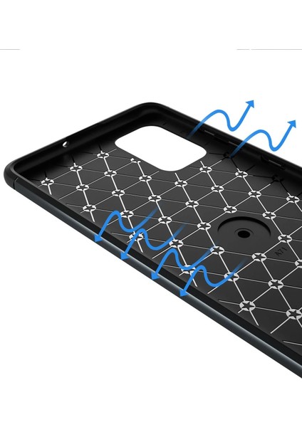 Samsung Galaxy M31S Kılıf Range Yüzüklü Silikon - Siyah-Mavi Drstr indirimleri