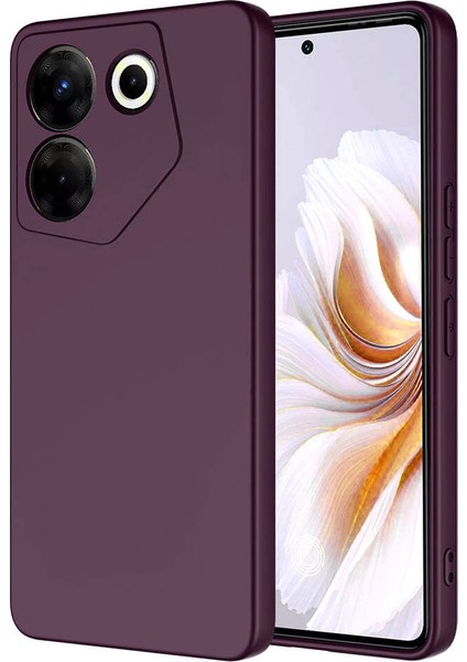 Tecno Camon 20 Pro 5g Kılıf Zore Mara Lansman Kapak-Koyu Mor