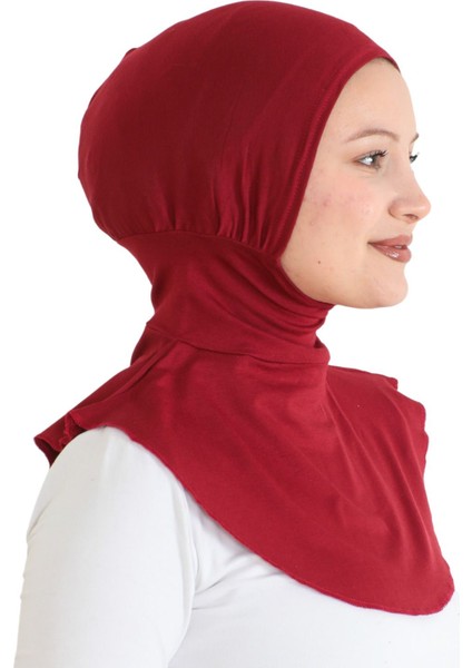 Kadın Boyunluklu Hijab Tesettür Pratik Spor Bone - Bordo fiyatları