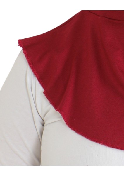Kadın Boyunluklu Hijab Tesettür Pratik Spor Bone - Bordo