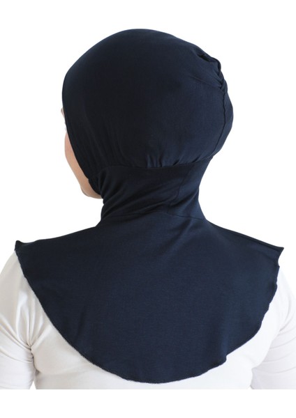 Kadın Boyunluklu Hijab Tesettür Pratik Spor Bone - Lacivert indirimleri