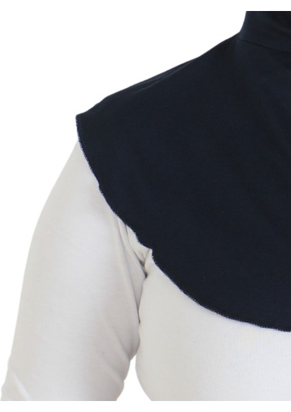 Kadın Boyunluklu Hijab Tesettür Pratik Spor Bone - Lacivert