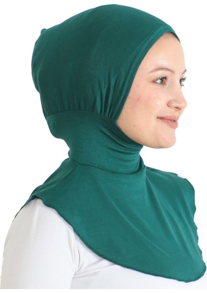 Kadın Boyunluklu Hijab Tesettür Pratik Spor Bone - Zümrüt Yeşili fiyatları