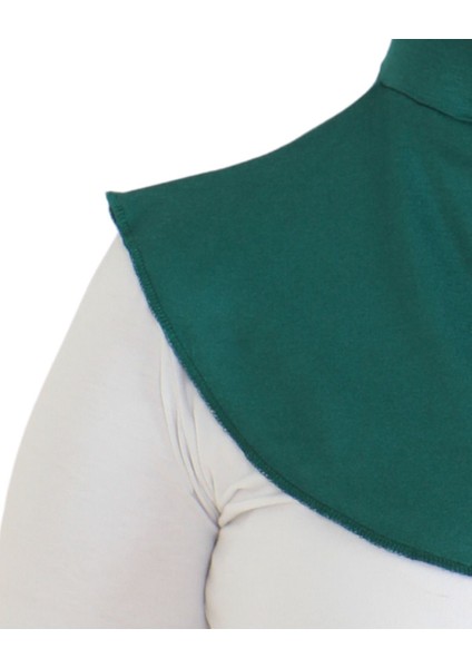 Kadın Boyunluklu Hijab Tesettür Pratik Spor Bone - Zümrüt Yeşili