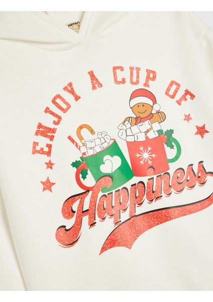 Yılbaşı Temalı Pullu Payetli Fiyonk Detaylı Sweat modelleri