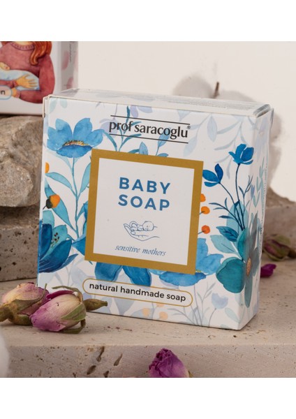 Prof Saracoglu Bebek Sabunu Hassas Ciltler İçin Doğal İçerikli 135 g El Yapımı