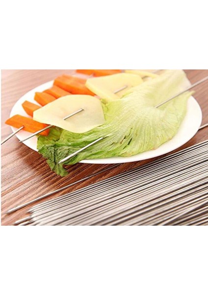 Profesyonel Yuvarlak Çöp Şiş Ciğer Şiş Transmisyon 67 cm 10'lu fırsatları