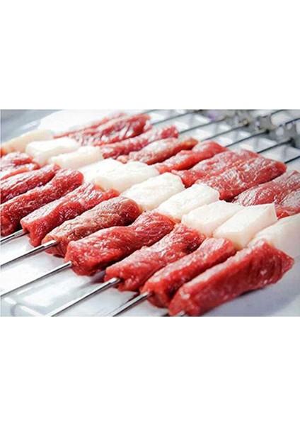 Profesyonel Yuvarlak Çöp Şiş Ciğer Şiş Transmisyon 67 cm 10'lu indirimleri