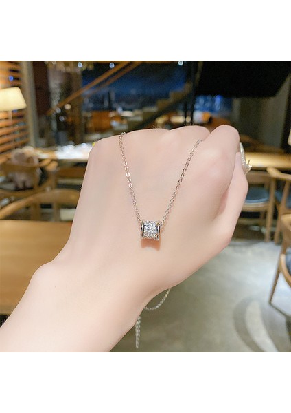 Bayan Titanyum Çelik Kolye Kolye Zinciri Mücevherat (Yurt Dışından)
