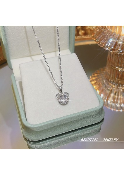 Bayan Titanyum Çelik Kolye Kolye Zinciri Mücevherat (Yurt Dışından)