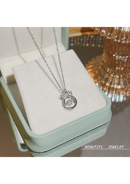 Bayan Titanyum Çelik Kolye Kolye Zinciri Mücevherat (Yurt Dışından)