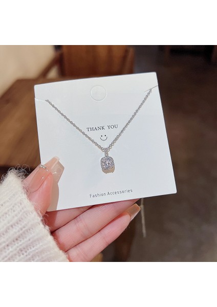 Bayan Titanyum Çelik Kolye Kolye Zinciri Mücevherat (Yurt Dışından)