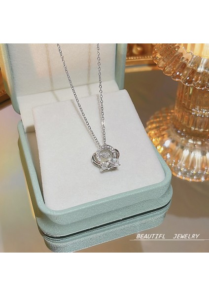 Bayan Titanyum Çelik Kolye Kolye Zinciri Mücevherat (Yurt Dışından)