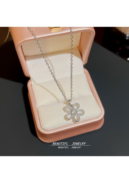 Bayan Titanyum Çelik Kolye Kolye Zinciri Mücevherat (Yurt Dışından)