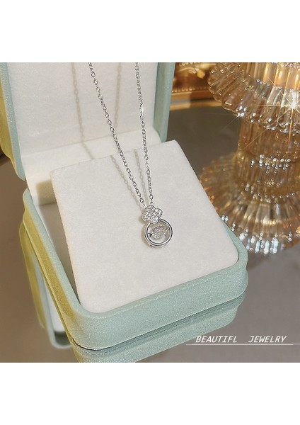 Bayan Titanyum Çelik Kolye Kolye Zinciri Mücevherat (Yurt Dışından)