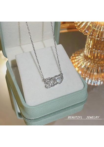 Bayan Titanyum Çelik Kolye Kolye Zinciri Mücevherat (Yurt Dışından)