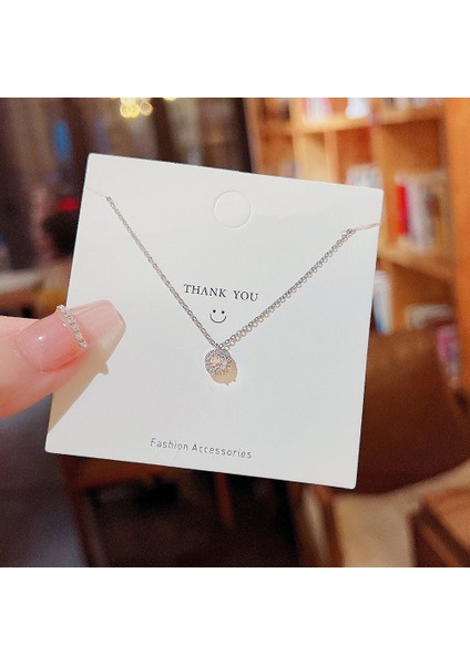 Bayan Titanyum Çelik Kolye Kolye Zinciri Mücevherat (Yurt Dışından)