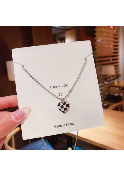 Bayan Titanyum Çelik Kolye Kolye Zinciri Mücevherat (Yurt Dışından)