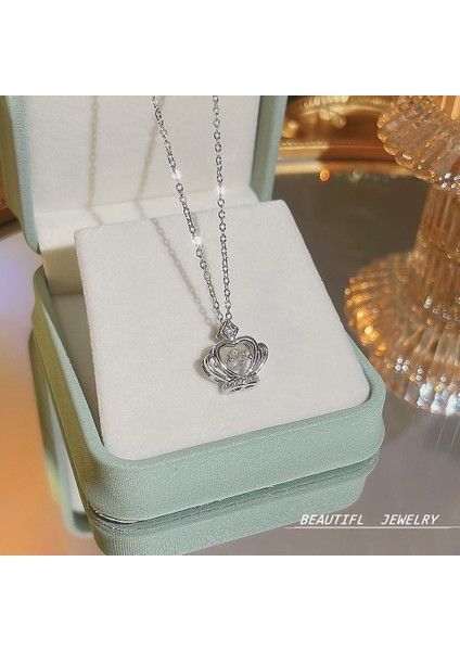 Bayan Titanyum Çelik Kolye Kolye Zinciri Mücevherat (Yurt Dışından)