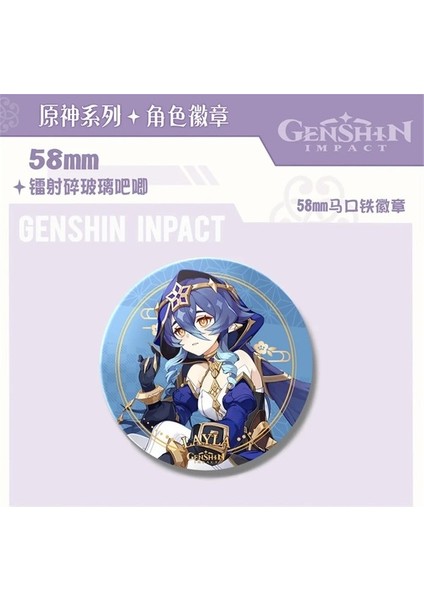 Fuhaidan V2 Yeni Genshin Etki 58MM Broş Karikatür Anime Rozetleri Sırt Çantası Elbise Yaka Iğneler K (Yurt Dışından) modelleri