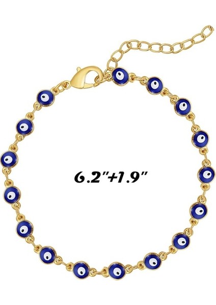 Safety1 Wekity Bayan Nazar Boncuklu Bilekliklerin Seçimi, Kız Çocuk 14 Ayar Altın Nazar Boncuklu Zin (Yurt Dışından) fırsatları