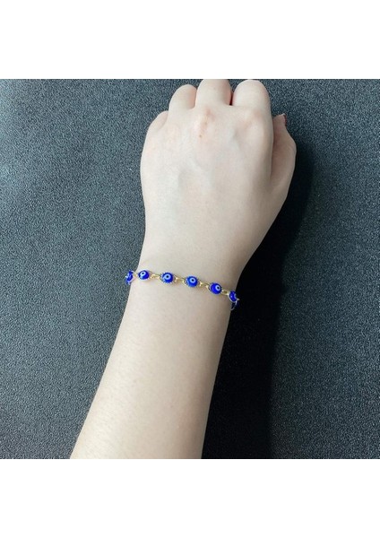 Safety1 Wekity Bayan Nazar Boncuklu Bilekliklerin Seçimi, Kız Çocuk 14 Ayar Altın Nazar Boncuklu Zin (Yurt Dışından) indirimleri