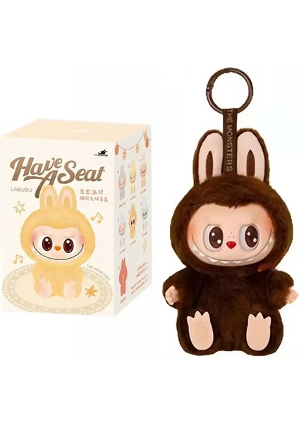 Anime Figürü Kawaii Labubu Bir Koltuk Serisi Var-Üfleme Kutusu Sevimli Oyuncaklar Pvc Bebek ve Hobiler Süs Çocuk Noel Hediyesi Renk: 01 Kutu ile Kutu (Yurt Dışından)