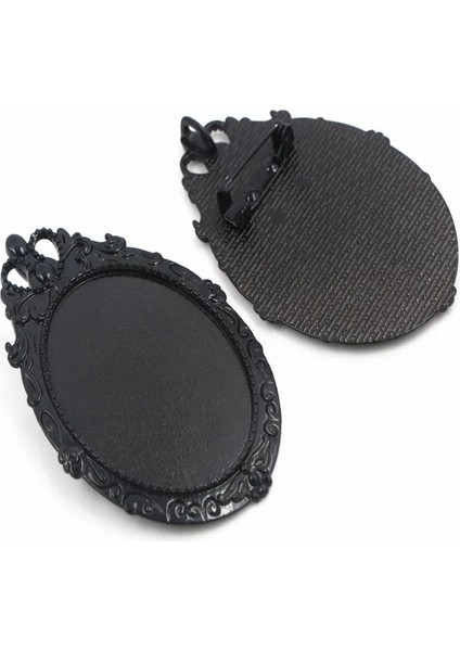 Fuhaidan B3-04 5 Adet/grup 30X40MM Iç Boyutu Vintage Çiçek Broş Pins Antik Altın/gümüş Kaplama Bronz (Yurt Dışından)