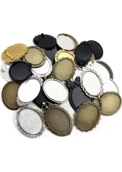 Fuhaidan B3-04 5 Adet/grup 30X40MM Iç Boyutu Vintage Çiçek Broş Pins Antik Altın/gümüş Kaplama Bronz (Yurt Dışından) indirimleri