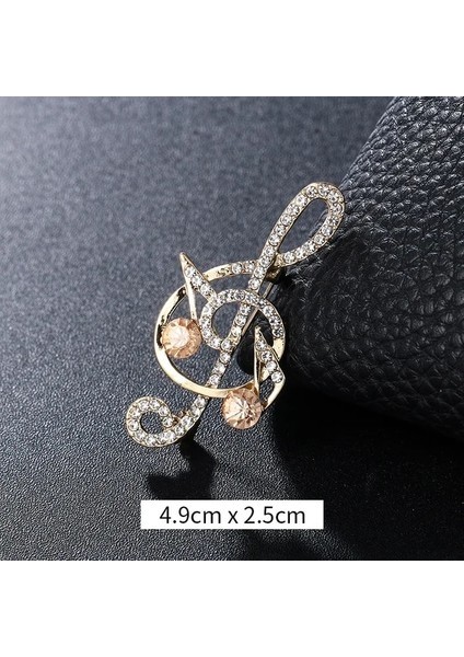 Fuhaidan XZ0265-14 1 Parça Moda Kadın Keman Broş Iğneler Punk Kişilik Broş Kristal Rhinestone Pin Ta (Yurt Dışından)
