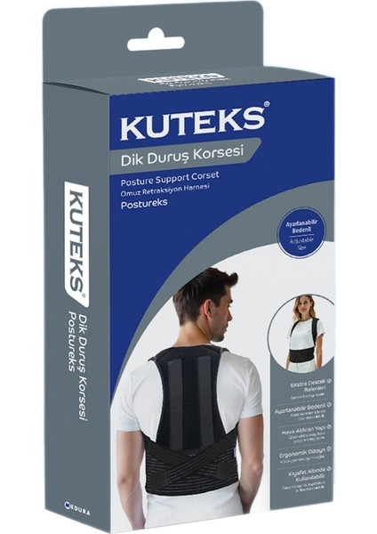 Postureks Balenli Dik Duruş Korsesi