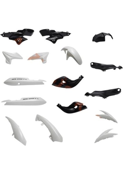 Kaporta Set Beyaz - Mondial Drift 125 L