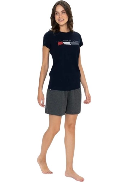 Kadın Kısa Kol Lacivert Şortlu Pijama Takımı 20004 fiyatları