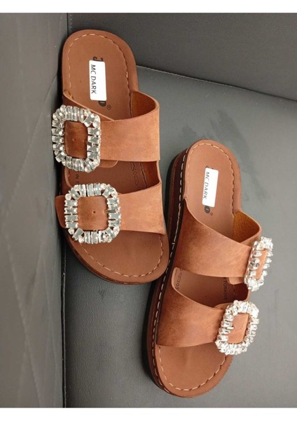 37145 Dolgu Topuklu Orotpedik Dikişli Taban Taşlı Terlik fırsatları