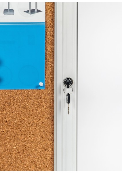 45 mm Mantar Zeminli Kilitli Ilan Panosu modelleri