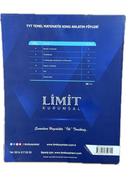 Tyt Temel Matematik 2.kitap Konu Anlatım Föyleri 38 Föy