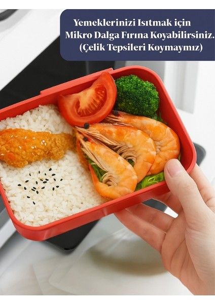 Vagonlife- Horly Iki Katlı Paslanmaz Çelik Kolay Kilitlenir Sefer Tası (Lunch Box) - 1400 Ml.