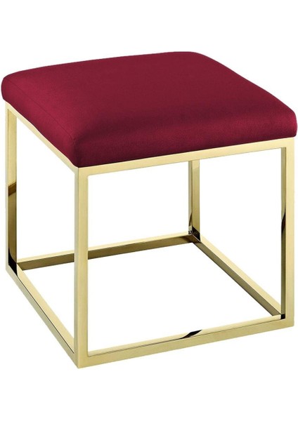 Chic Mini Metal Ayaklı Puf 40X40 cm modelleri